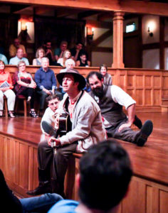 The American Shakespeare Center's production of Twelfth Night includes minstrel music. Photo by Lindsey Walters