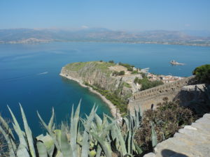 The view from the fortress above Nafplio is stunning. Photo by Clark Norton