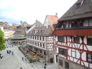 Nuremberg's medieval city has been carefully reconstructed following Allied bombing in WWII.