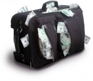 No need to stuff your bag full of cash when you can check it for free. 