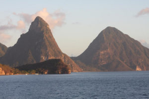 The Pitons, St. Lucia. Photo by Clark Norton
