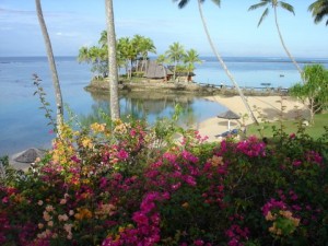 One of the scenic reasons why Fijians -- and visitors -- may be happy. Photo by Clark Norton