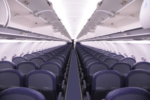 Spirit interior cabin -- photo by Spirit Airlines