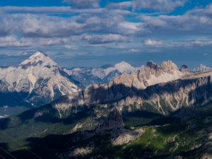 The Alta Via takes you through the Ital;an Dolomites. 