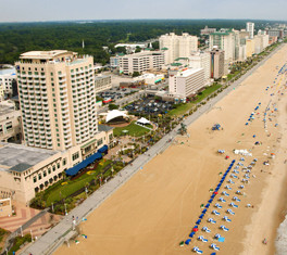 Aerial shot of Virginia Beach. Photo from the Virginia Beach CVB. 