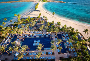 The huge cove pool at Atlantis Resort, Bahamas. Photo courtesy of Atlantis