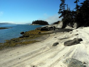 Hell's Half-Acre island, site of the lobster bake. Photo by Clark Norton