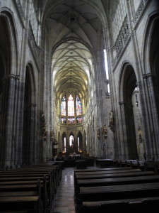 Interior of St. Vitus Cathedral. Photo by Clark Norton