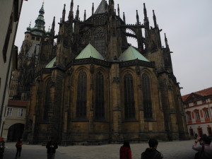 Exterior of St. Vitus Cathedral, Prague. Photo by Clark Norton 