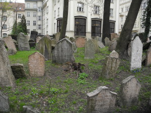 Gravestones in the Jewish Cemetery, Prague. Photo by Clark Norton 