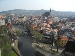 Cesky Krumlov, viewed from the castle. Photo by Clark Norton 