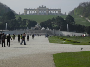 Some of the vast gardens at Vienna's Schonbrunn Palace. Photo by Clark Norton