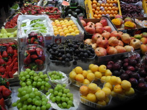 This Barcelona market could provide the basis of a fine meal. Photo by Clark Norton