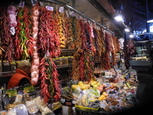 Markets like this one in Barcelona offer excellent lunch possibilities. Photo by Clark Norton