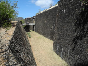 Exterior of Fort Napoleon, Terre-de-Haut, Guadeloupe. Photo by Catharine Norton.
