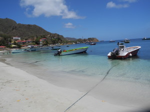 A beach at Terre-de-Haut, Guadeloupe. Photo by Catharine Norton.