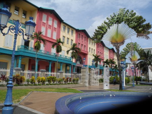 Colorful buildings in Fort-de-France, Martinque. Photo by Catharine Norton.