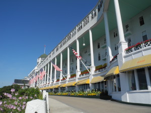 The Grand Hotel on Mackinac Island is one of the best photo ops on the Lake Michigan cruise. Photo by Catharine Norton