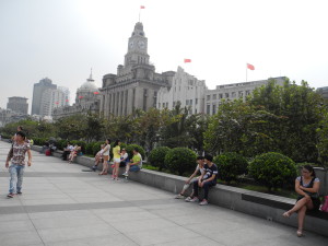 The stately Bund, as seen from across the street. Photo by Catharine Norton