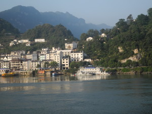 The Xiling Gorge, one of the Yangtze's famous Three Gorges, begins near Yichang. Photo by Catharine Norton.