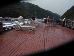 The sun deck of the Victoria Katarina. Photo by Catharine Norton