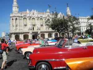 Classic cars in downtown Havana draw photographers galore. Photo by Clark Norton