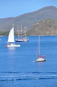 Terre de Haute, Iles des Saintes in the French Caribbean, is an idyllic spot open only to small ships. Photo by Catharine Norton