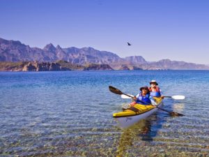 Sea kayaking offers both exercise and fun. Photo from Sea Kayaking Adventures