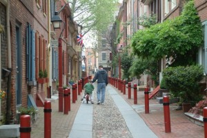 Elfreth's Alley: The oldest residential street in the U.S. Photo by Charles Ridgeway. 