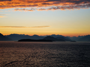 Sunset over Alaska's Inside Passage. Photo by Catharine Norton