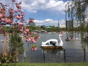 Sunday afternoon in Ueno Park, Tokyo. 