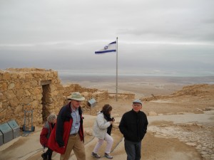 Boomers Atop Masada in Israel. Photo by Clark Norton