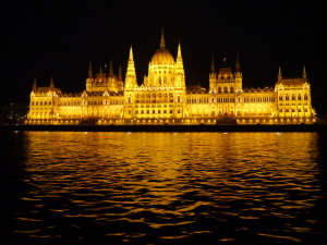 The Hungarian Parliament Building, Budapest, overlooks the Danube. Photo by Clark Norton