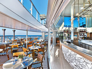 The Aquavit Terrace offers al fresco dining on each Viking Ocean ship. Photo from Viking Cruises.