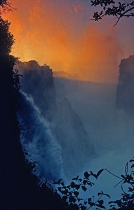 Victoria Falls at dawn -- the "Smoke That Thunders."Photo by Dennis Cox/WorldViews 