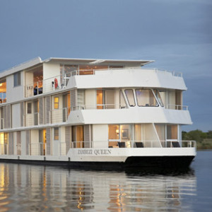 The Zambezi Queen on the Chobe, which runs between Namibia and Botswana. Photo from Mantis Collection. 