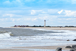 Cape May Lighthouse can be viewed from the ferry.