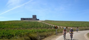 You'll cycle past castles and vineyards on the Castles and Wine tour offered by Tripsite. Photo from Portugal Bike Tours.