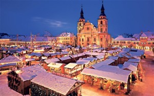 German Christmas markets are a colorful sight during Advent. 