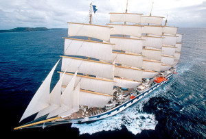 The Royal Clipper in full sail. Photo courtesy of Star Clippers.