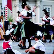 An Austrian dance performance is included in the tour. Photo from VBT. 