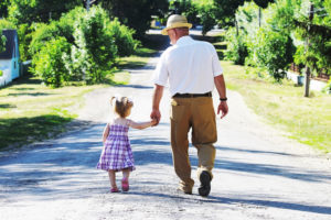 Taking a walk with your granddaughter on vacation can yield extra benefits 