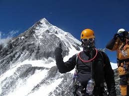 Not actually Sir Edmund Hillary and me on Everest. Photo from energy4action.com