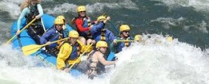 Battling whitewater on the South Fork American River. Photo from Whitewater Connection. 