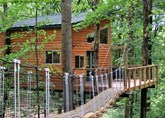 A treehouse hotel in Hocking Hills. Photo from ExploreHockingHills.com