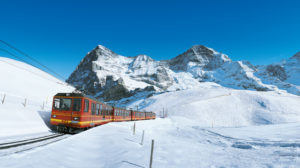 The Jungfraujoch climbs to the "Top of Europe" Photo from Eurorailways. 