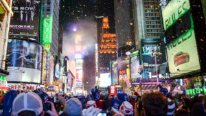 Times Square on New Years' Eve -- I'll be watching at home