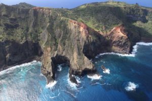 Pitcairn Island boasts some dramatic seascapes. 