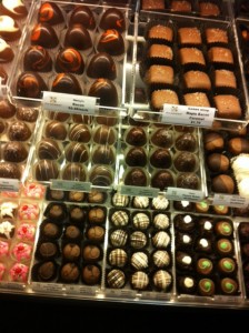 An array of chocolates at Chocolate Paper. Photo by Clark Norton