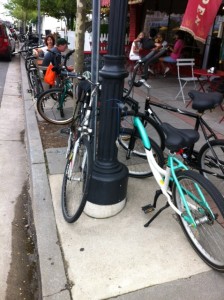 Bicycles are much in evidence around Ocean City, NJ. Photo by Clark Norton